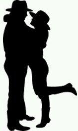 Cowboy and cowgirl car decal sticker country love vinyl decal car window sticker