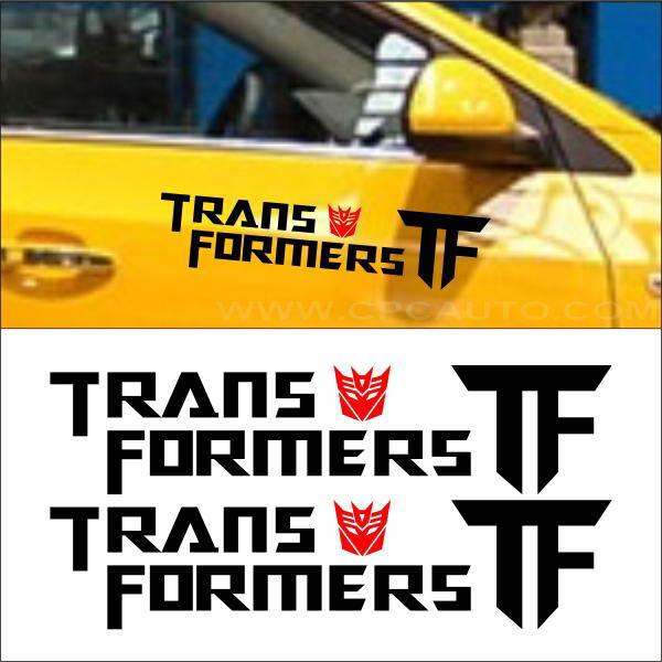 Car vinyl decals sticker body side stickers transformers decepticon 2pcs #36