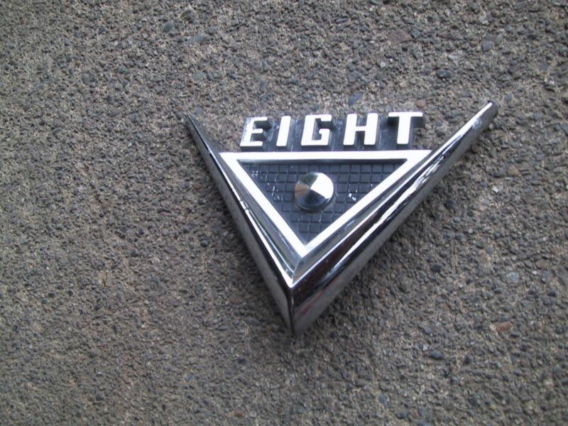 Hudson hornet/amc ambassador v8 emblem - original factory v eight emblem