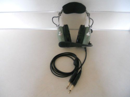 David clark h10-13.4 pilot headset dual plug airplane headphones aviation