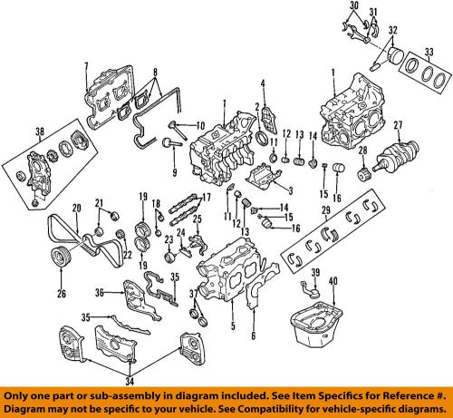 Subaru oem 1996 legacy-engine piston 12013ab020