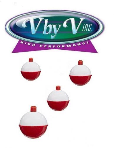 Comal tackle 1-3/4" round snap-on floats (pkg-4) red/white each