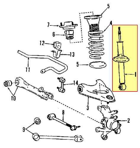 Lexus 4808050030 genuine oem factory original strut