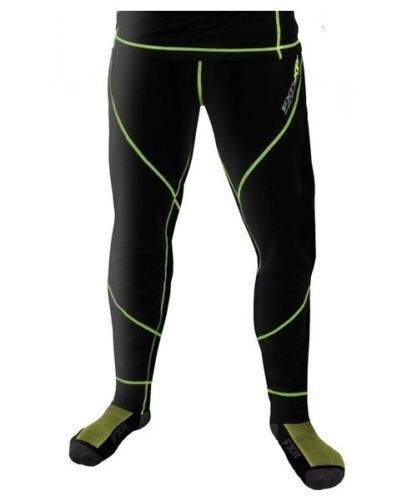 Fxr mens vapour 20% merino base layer underwear pants-black/hi vis - medium- new