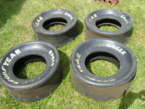Nascar white letter goodyear eagle stock car tires set of 4 nice localpickuponly