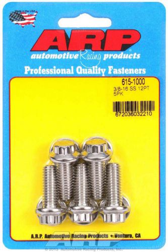 Arp universal bolt 3/8-16 in thread 1.000 in long stainless 5 pc p/n 615-1000