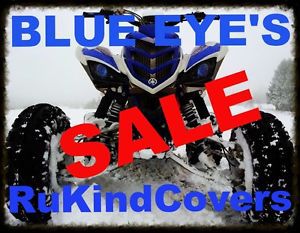 Yamaha raptor 660 blue all years eyes head light covers rukindcovers set of two