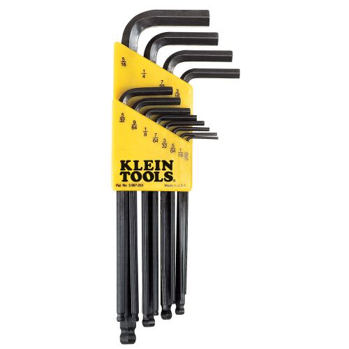 Klein tools 9-piece l-style ball-end hex-key caddy set - metric -blmk10