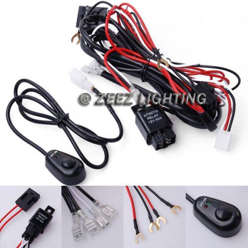 Buy Fog Light Relay Harness Wire Kit HID LED Lamp Worklamp Spot Work