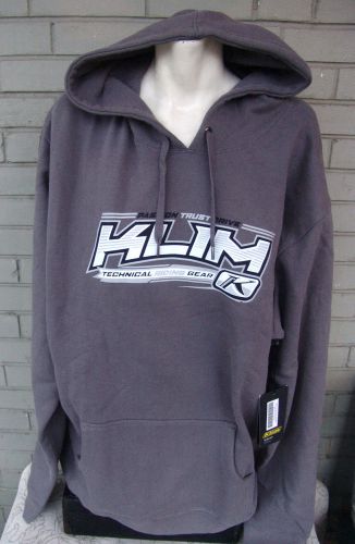 Klim horizon hoodie sweatshirt xxxl gray cold weather snowmobile sports nwt