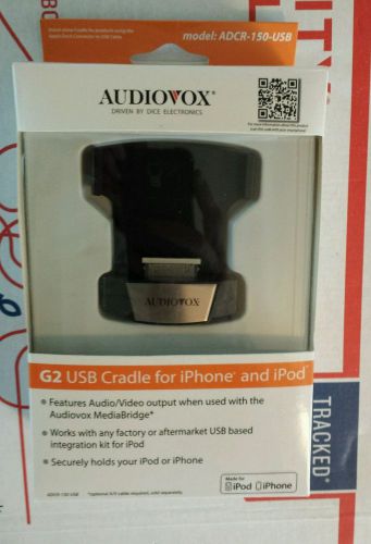 Audiovox dice g2 adcr-150-usb ipod cradle iphone for > mediabridge &amp; auni-200
