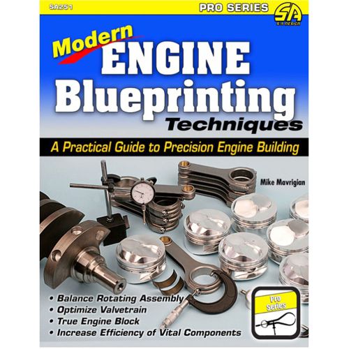 Sa designs sa251 book modern engine blueprinting techniques pro series 192 pages