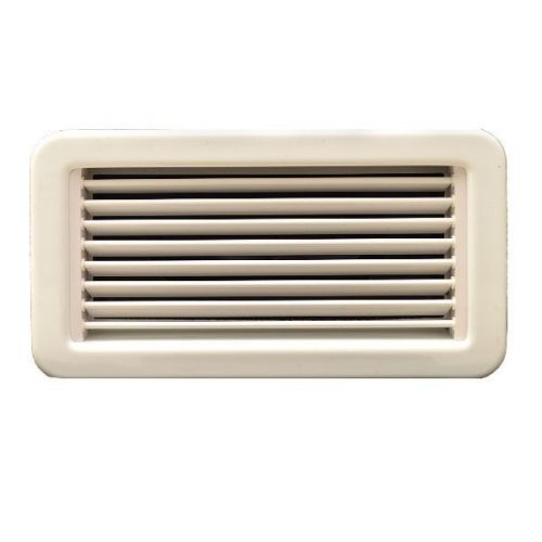 Sea ray boat 1898807 msi 10&#034; x 5&#034; white marine  ac snap-in grill w/ 5&#034; ring back