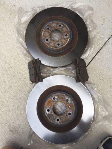 Nissan infiniti g37s g37 370z coupe front akebono vented rotors oem sport w/pads