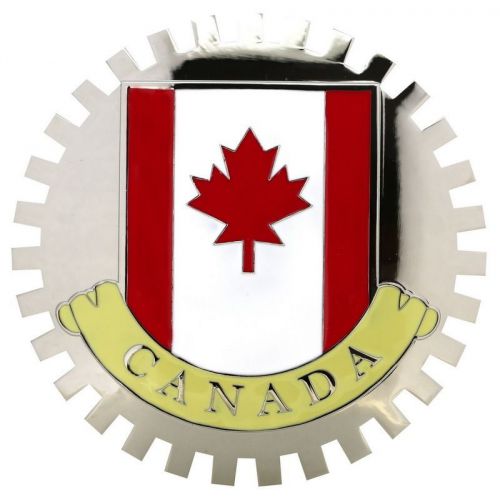 Flag of canada-car grille emblem badges new
