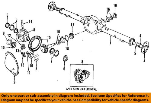Chrysler oem rear-differential case 5161549aa