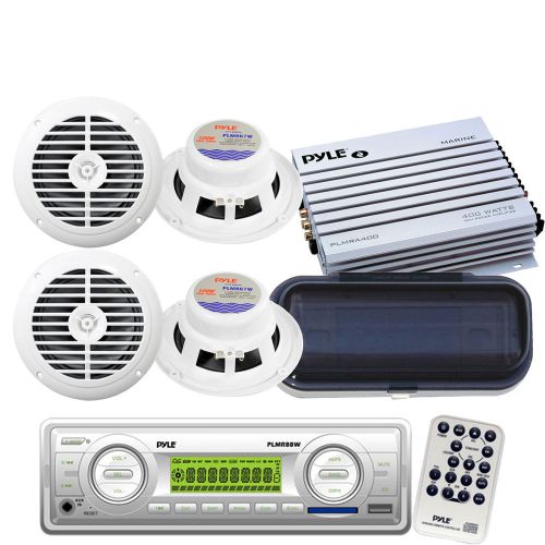 Buy New Pyle Marine Boat AM/FM USB Receiver Weather Band Radio 4