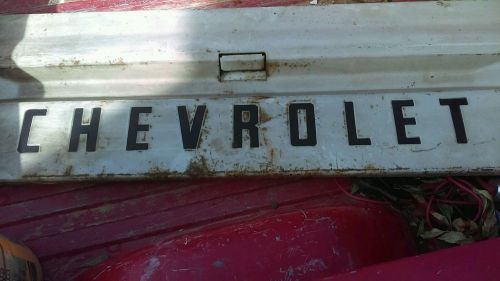 Vintage chevrolet truck tailgate