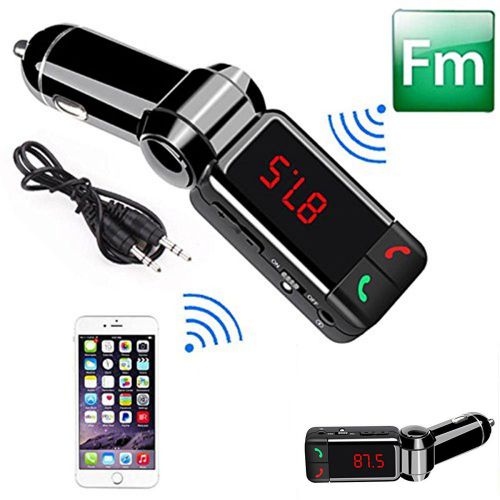 Wireless car bluetooth kit mp3 fm transmitter usb charger handsfree mobile phone