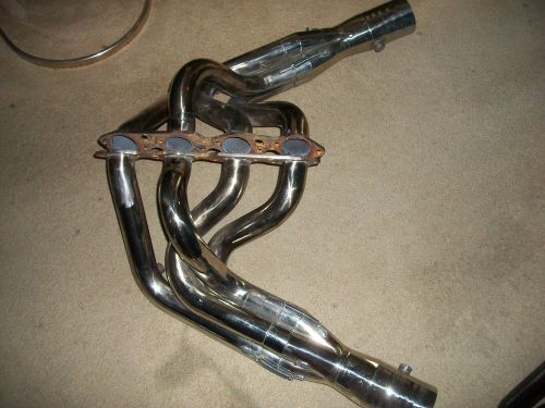 Big block chevy dragster stainless headers merge collectors race bbc down swept