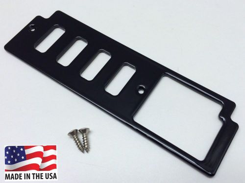 87-93 ford mustang 5.0 foxbody ashtray switch plate panel - black