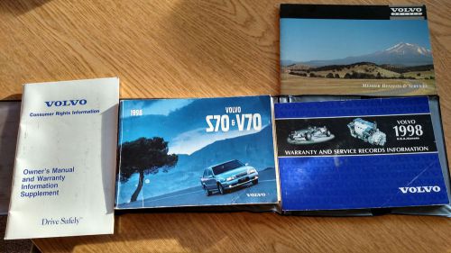 1998 volvo s70 or v70 owner's manual