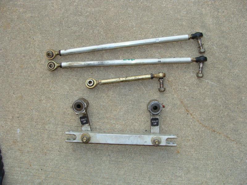 Ski doo mach z 1000 sdi snowmobile steering rods arms tie bracket summit rt    