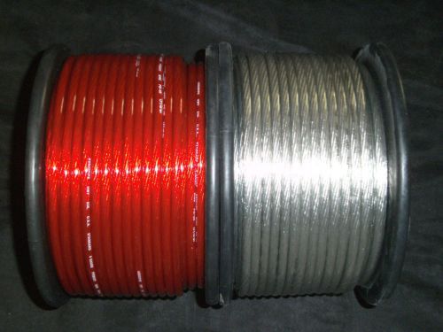 8 gauge wire 35 ft 25 red 10 silver  awg cable power ground stranded primary