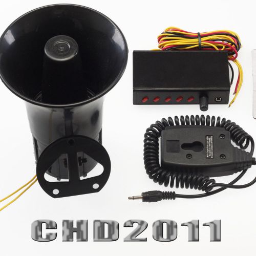 12v 5 sounds loud horn/siren with control car motorcycle van truck  mic  system