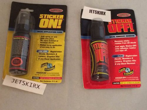 Hardline sticker on or sticker off adhesive remover decals pwc atv