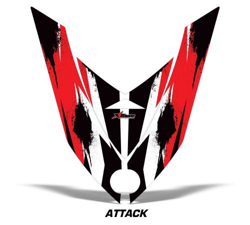 Amr racing sled hood wrap graphic decal ski-doo rev xp snowmobile 08-12 attk rd