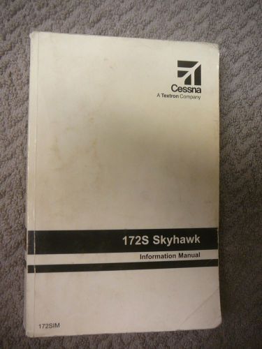 Cessna 172s skyhawk information manual airplane pilot