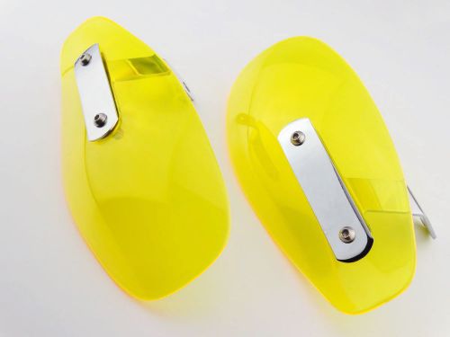 Cold wind amber hand guard deflector protector kawasaki motorcycles bikes custom