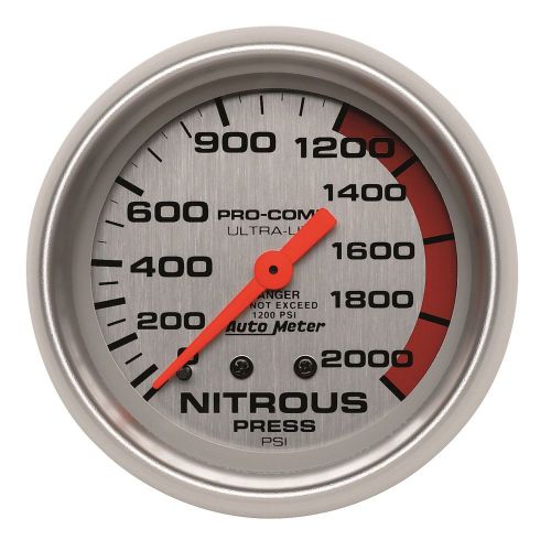 Auto meter 4428 ultra-lite; mechanical nitrous pressure gauge