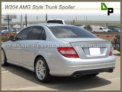#775 silver amg style trunk spoiler wing for m-benz w204 c300 c350 sedan 08-14