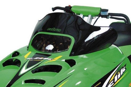 Powermadd - 12323 - cobra windshield, 10.25in. - black/cobra logo