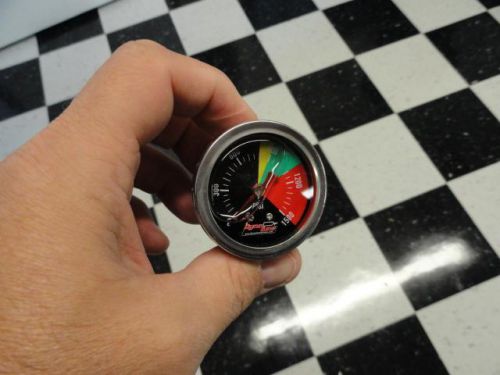 Nitrous oxide pressure gauge liquid 0-1500 psi 1.5" 1 1/2 new black face nos n2o