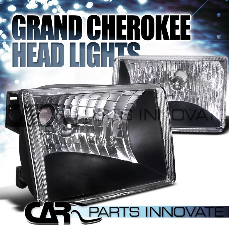 Buy JEEP 9398 GRAND CHEROKEE DIAMOND HEAD LIGHTS LAMP BLACK in Walnut, California, US, for US