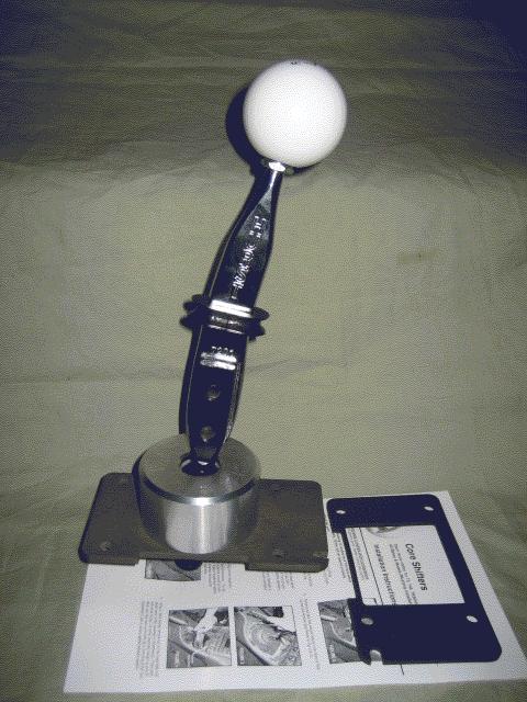 Core short shifter w/ hurst chrome stick & knob 2011-2014 mustang 6 speed mt82