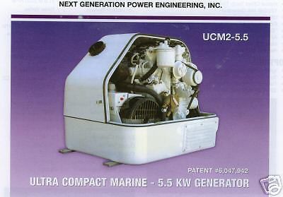 5.5kw marine genset, kubota diesel power, ultra compact
