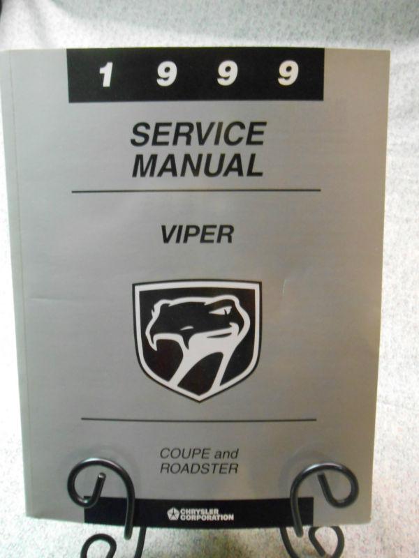 1999 dodge viper roadster coupe service manual oem dealer new