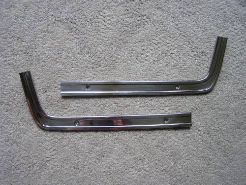 1964 plymouth savoy belvedere rear window trim corner pieces oem