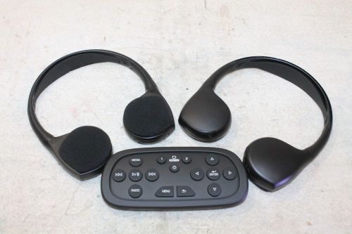2014 2015 escalade tahoe yukon rear entertainment wireless headphones w/ remote