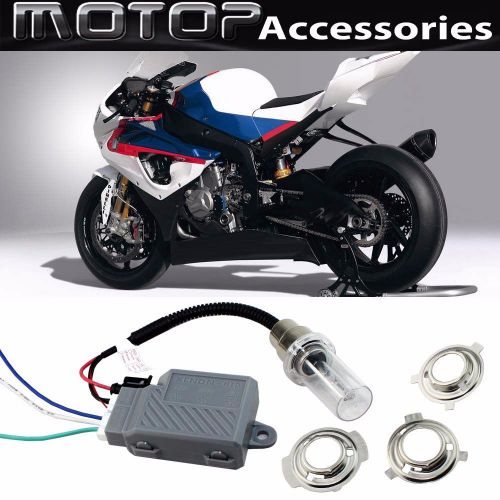 35w 4300k motorcycle hid headlight kit bi-xenon h6m h4 hi/lo light set for bmw