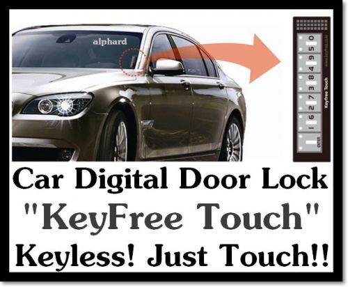 Car vehicle keyless entry system kit digital touch key