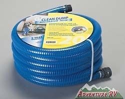 Rv clean dump permanent portable macerator pump 20' foot ft extension hose cdh20