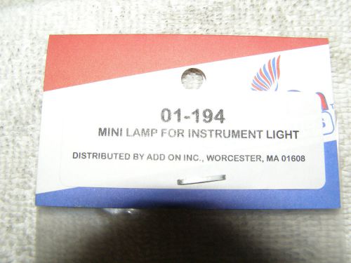 Polaris snow mobile add-on inc. 01-194 mini indicator bulb plug in