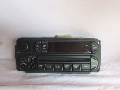 02-06 dodge caravan wrangler neon radio cd faceplate p05091556af f4113