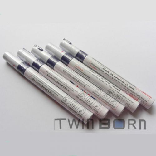 5pcs auto car tire permenant glass metal art drawing purple marker paint pen