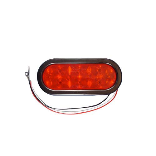 Command electronics 003-5504r economy oval tail light led red